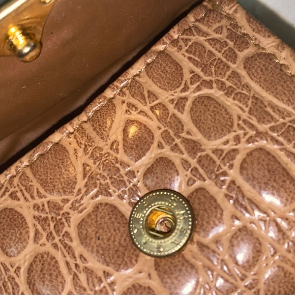 Vintage Roger Gimbel Accessories Pebbled Vegan Leather Mini Coin Purse Keychain - Picture 5 of 10